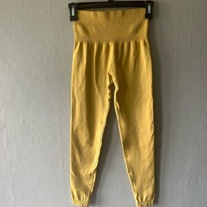Gymshark Yellow Studio Leggings Size Small